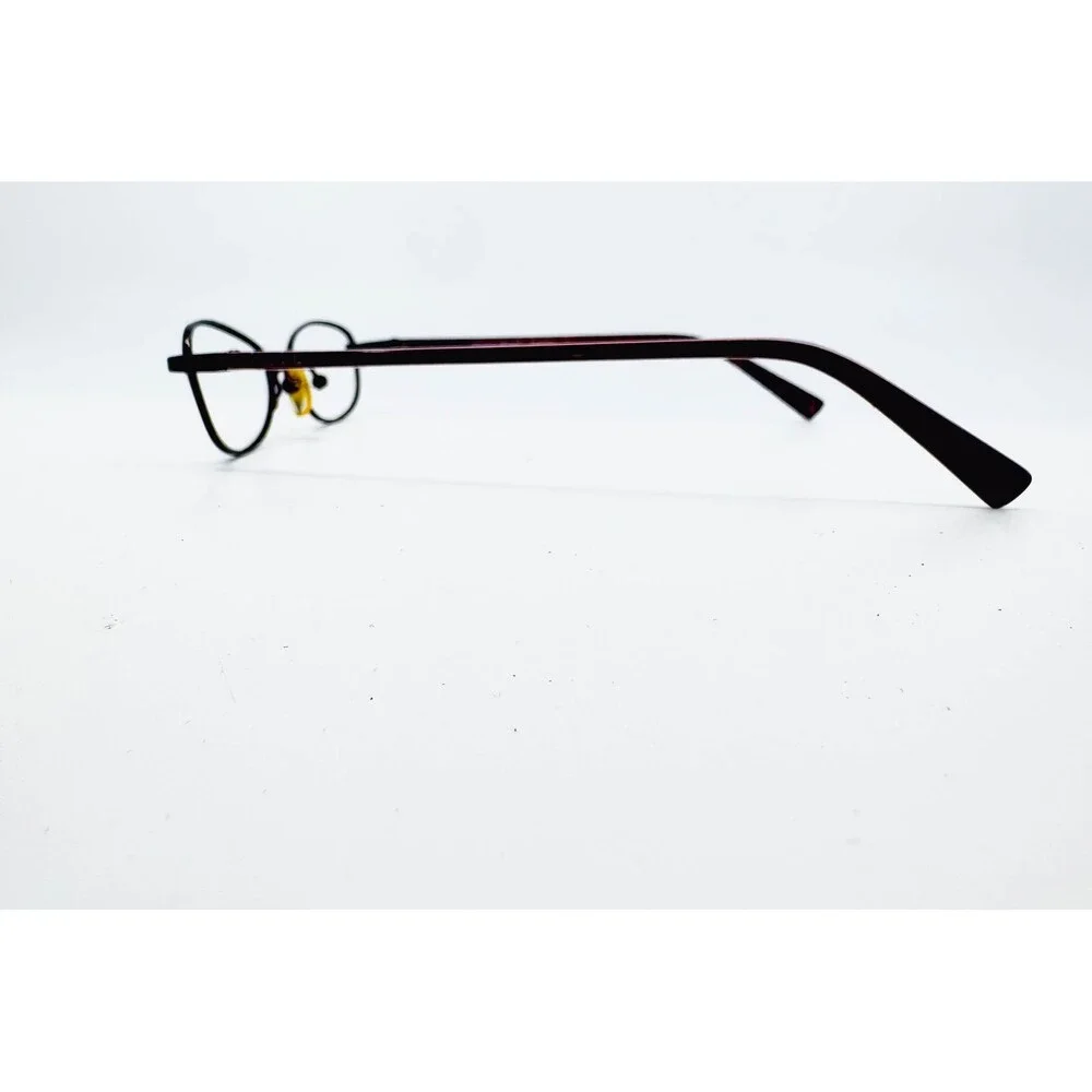 Nicole Miller Eyeglasses Womens Burgundy Oval Full Rim Barbara 51-16-135
